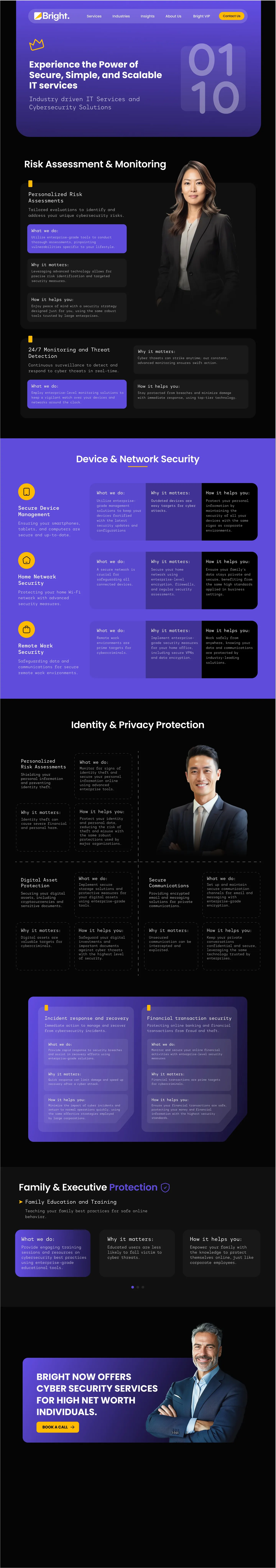 Bright VIP page design 1