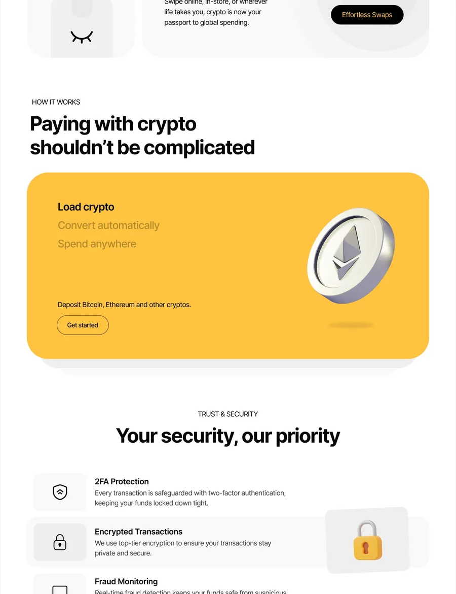Crypto / Web3 screen 1