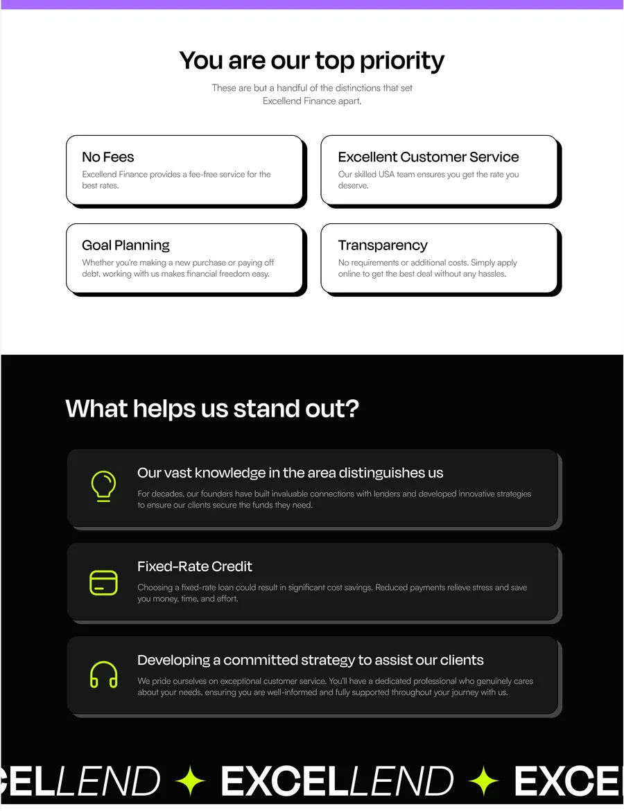 Excellent Finance screen 2