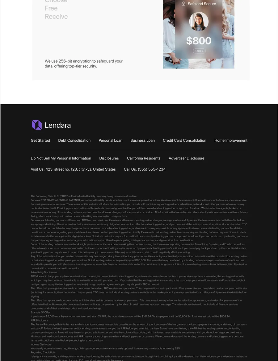 Lendara screen 2