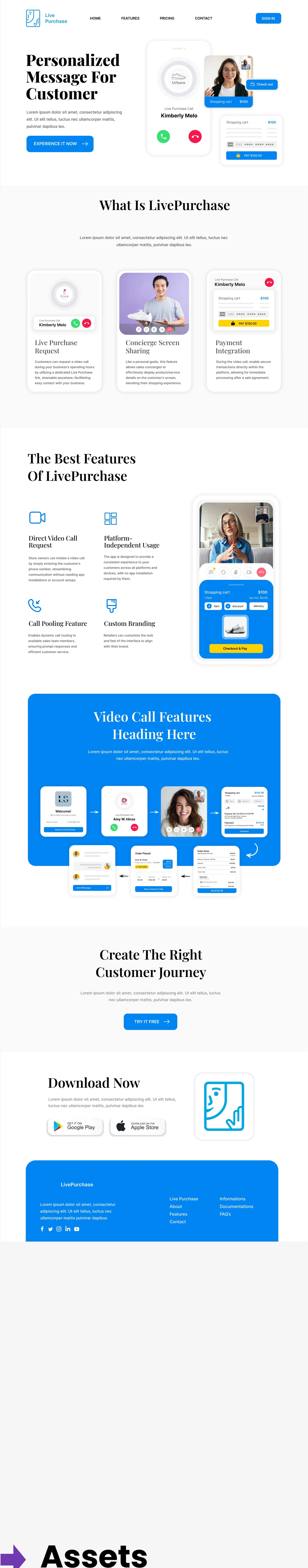 LivePurchase page design 1