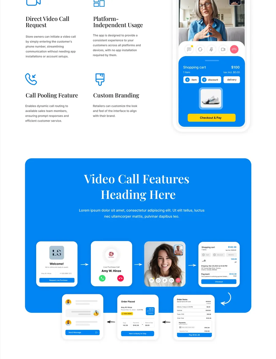 LivePurchase screen 1