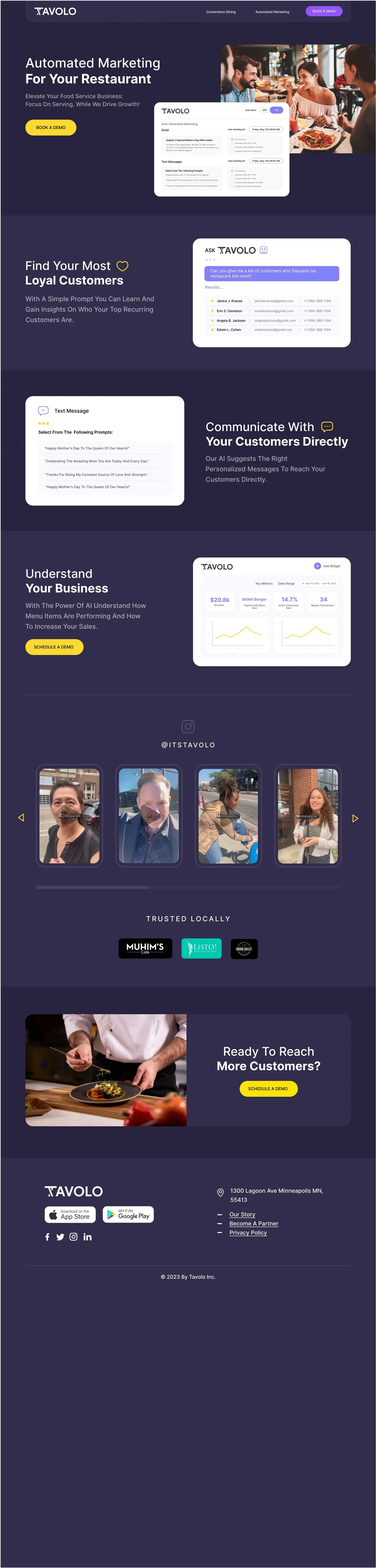 Tavolo page design 1