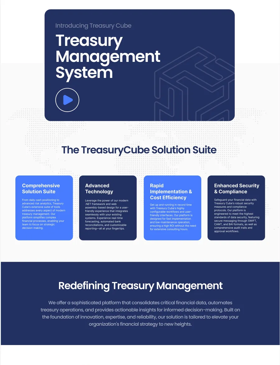Treasury Cube screen 3