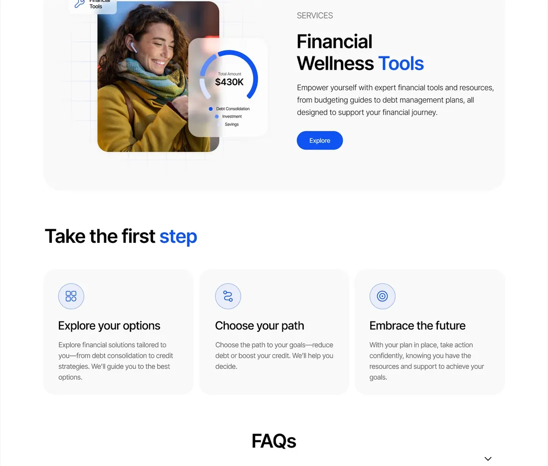 Your First Advantage design detail